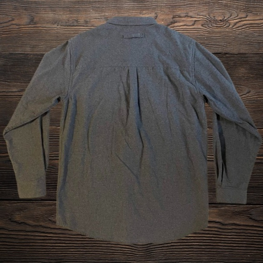 Legendary Whitetails Mens Large & Tall Flannel Shirt Gray 100% Cotton Buck Camp - Picture 2 of 7